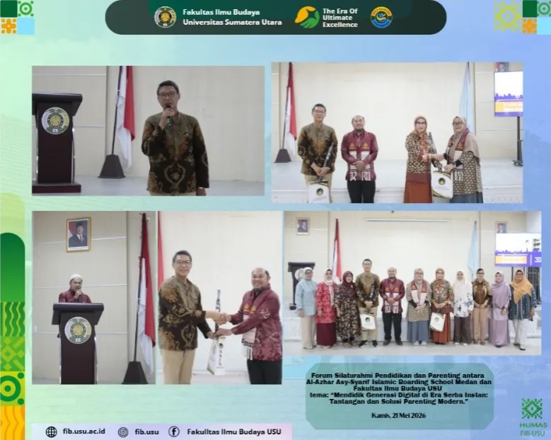 FIB USU dan Al-Azhar Asy-Syarif Islamic Boarding School Medan Gelar Forum Silaturahmi Pendidikan dan Parenting